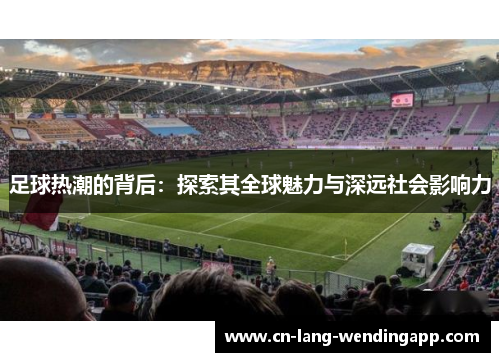 足球热潮的背后：探索其全球魅力与深远社会影响力