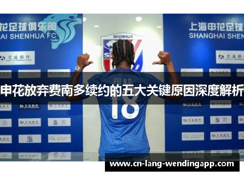 申花放弃费南多续约的五大关键原因深度解析 申花放弃费南多续约的五大关键原因深度解析